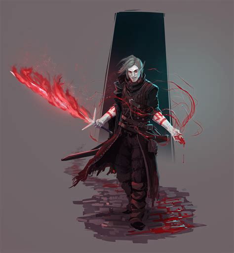 [ART] Dayton Dondarius - Shadar-Kai Bloodhunter : r/DnD