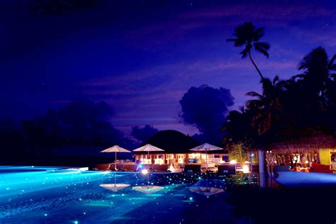 Maldives Night Wallpaper 1080p As Wallpaper HD | Amazing swimming pools ...