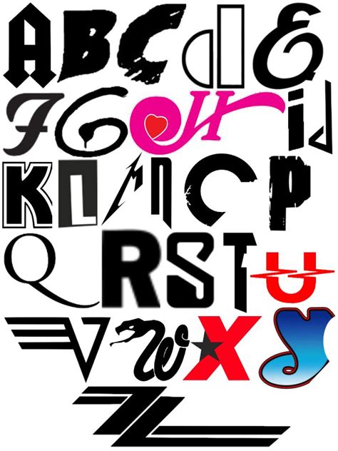 Alphabet logo rock band | Rock band logos, Rock bands, 80s rock bands