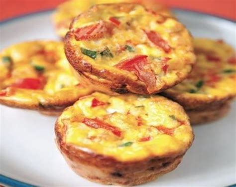 Keto Mini-Omelette Muffins with Ham (1.22g Net Carbs)