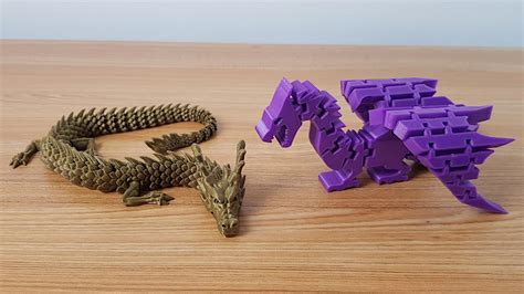 The Best Articulated Dragon Models - Flexible Print in Place for 3D ...