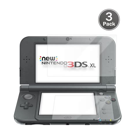 New Nintendo 3DS XL Screen Protector Ultra Clear HD LCD Film Guard Skin ...