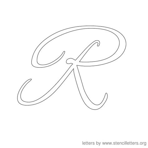 Fancy Cursive Letter R