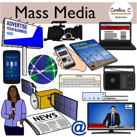 Mass Media Clip Art | Mass media, Clip art, Media