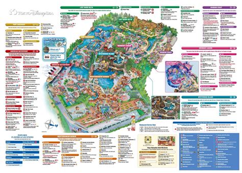 Tokyo Disneysea map - Disneysea map (Kantō - Japan)