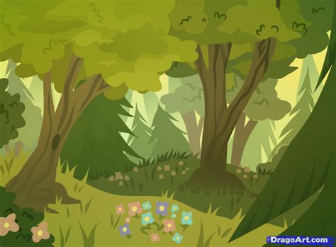 How to Draw Forests, Forest Backgrounds | Forest background, Forest ...