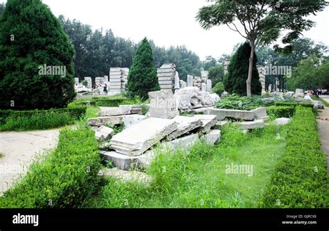 The ruins of Yuanmingyuan palace Stock Photo - Alamy