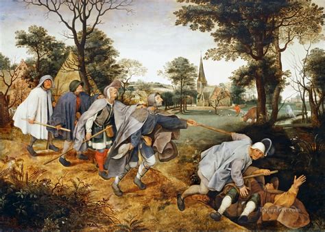 The Parable Of The Blind Leading The Blind Flemish Renaissance peasant ...