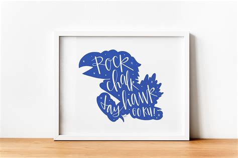 Rock Chalk Art Photo Print Jayhawk KU DIGITAL - Etsy