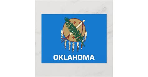 Oklahoma State Flag Design Postcard | Zazzle