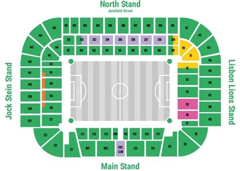 Celtic Park Stadium Seating Plan