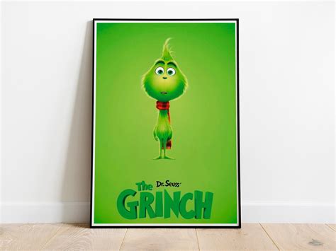 GRINCH POSTER Printable Wall Art Digital Download Movie Poster | Etsy