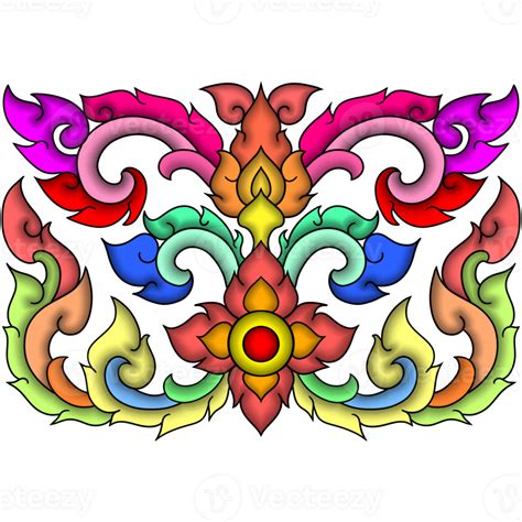 Thai ikat art with transparent background. 30776554 PNG