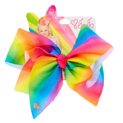 JoJo Siwa Large Rainbow Signature Hair Bow | Claire's