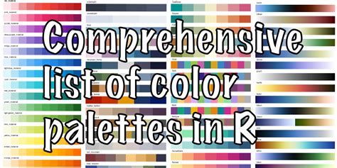 r-color-palettes from EmilHvitfeldt - Coder Social