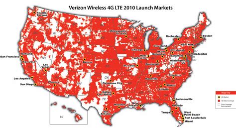 Verizon's Initial 2011 4G LTE Market Cities