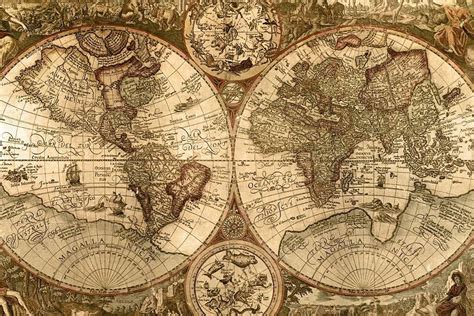 Vintage World Map Wallpapers - Top Free Vintage World Map Backgrounds ...