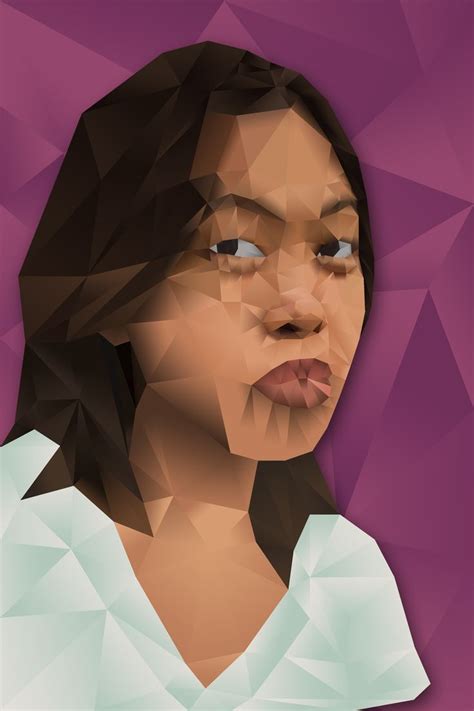 Polygonal Portrait | Polygon art, Art, Illustration