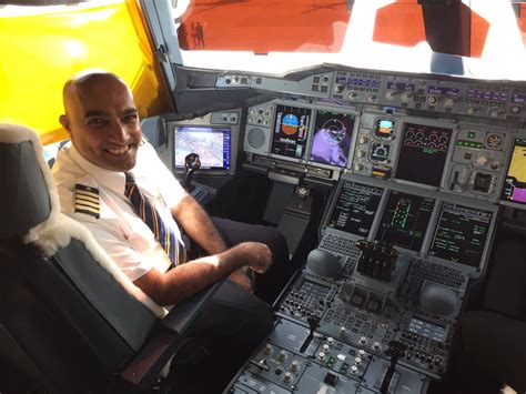 Emirates A380 Cockpit