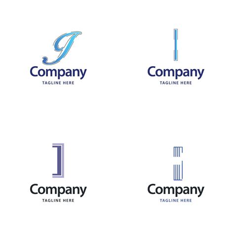 Letter I Big Logo Pack Design Creative Modern logos design for your ...