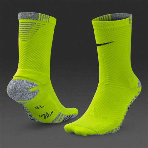 Nike Grip Strike Light Crew Socks - Mens Clothing - Socks - Volt/Black ...