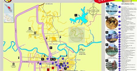 Peta Wisata Kota Pekanbaru - Tourism Map of Pekanbaru City - Riau ...