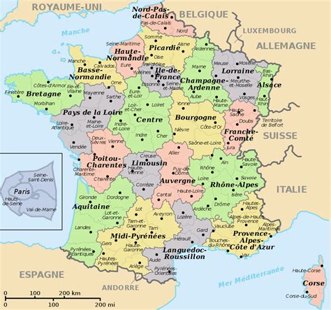 FRANCE REGIONS MAP - Recana Masana