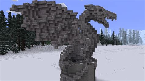 Minecraft Dragon Statue Schematic