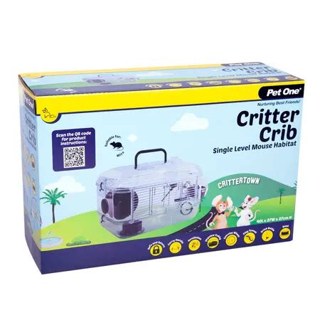 PET ONE CRITTER CRIB MOUSE HABITAT 1 LEVEL - The Happy Pet Place