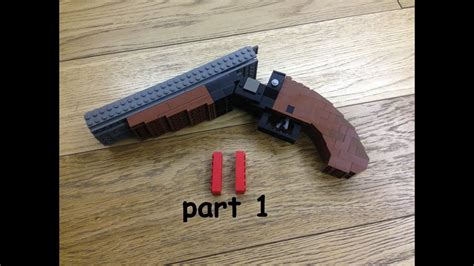 LEGO® double barreled shotgun sawed off tutorial by Jamblo (pt.1) - YouTube