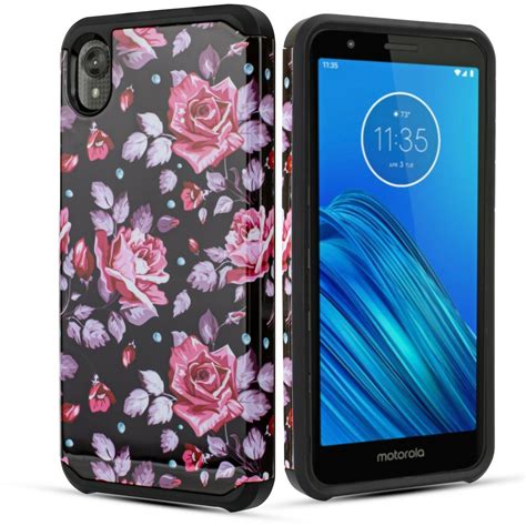 for Motorola Moto E6 Cell Phone Case Shockproof Hard Back Slip Dent ...