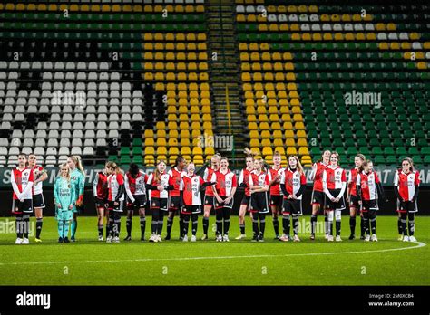 Den Haag - Players of Feyenoord V1 during the match between ADO Den ...