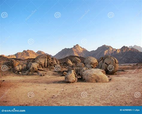 Desert Landscape with the Mountains Stock Image - Image of wilderness ...