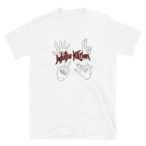 Unisex, Hand Signs Jujutsu Kaisen Short-Sleeve, Anime, Anime Aesthetics ...