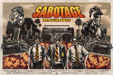 Beastie Boys - SABOTAGE - new poster : r/90sHipHop