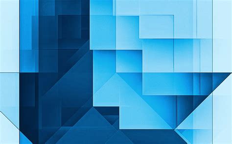 Blue abstract background, Blue geometric abstraction, Blue rectangles ...