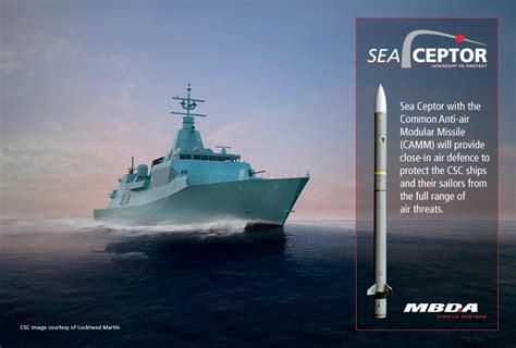 MBDA awarded contract for Sea Ceptor for Canadian Surface Combatant ...