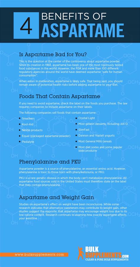 Aspartame: Benefits and Side Effects