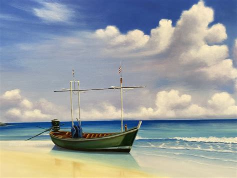 Ocean Art Oil Painting By Famous Artists l Royal Thai Art