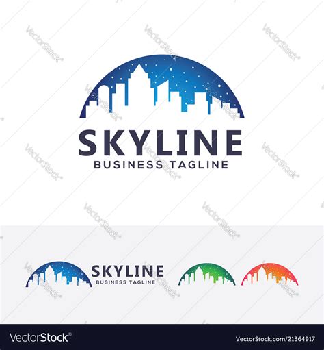 Skyline logo Royalty Free Vector Image - VectorStock