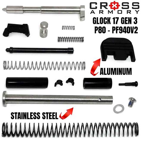 Gen 3 Glock 17 / P80 PF940V2 Upper Parts Kit | Glock Parts | Cross Armory