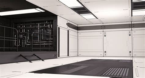 Sci Fi Lab Interior 3D model | CGTrader