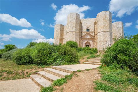 Castel del Monte, famous fortress in Apulia, southern Italy. Photograph ...