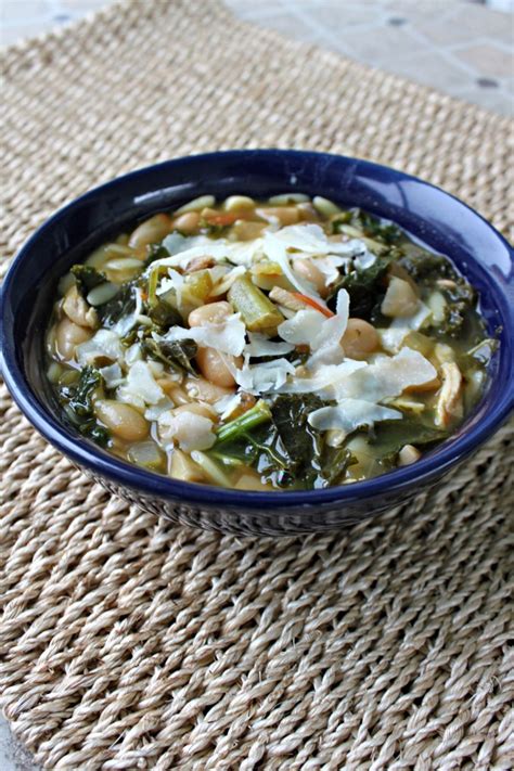 National Turkey Neck Soup Day | Kale, Bean, and Orzo Soup