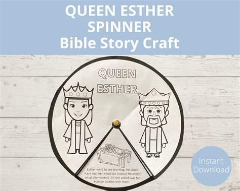 Esther Craft, Queen Esther, Bible Story Printable, Sunday School ...