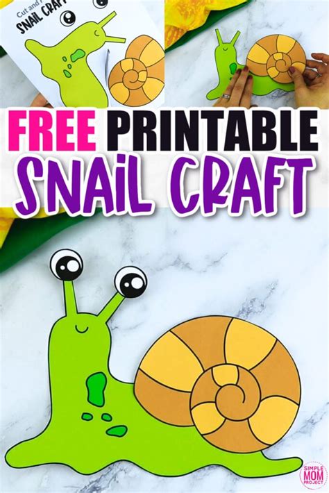 Free Printable Snail Craft Template - Simple Mom Project