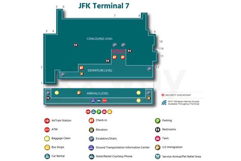 JFK Terminal 7 - Terminal 7 JFK Map, Stores, Restaurants