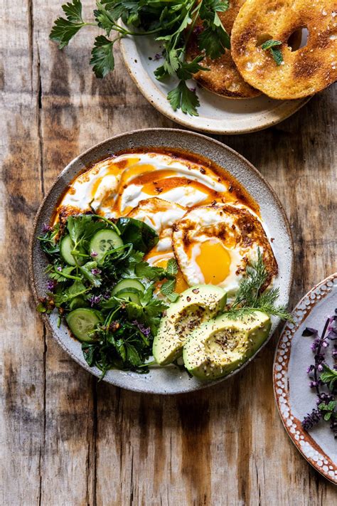 Turkish Eggs with Chile Butter and Whipped Feta. - Half Baked Harvest