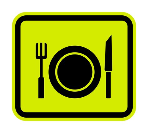 No Eating Symbol Sign Isolate On White Background,Vector Illustration ...