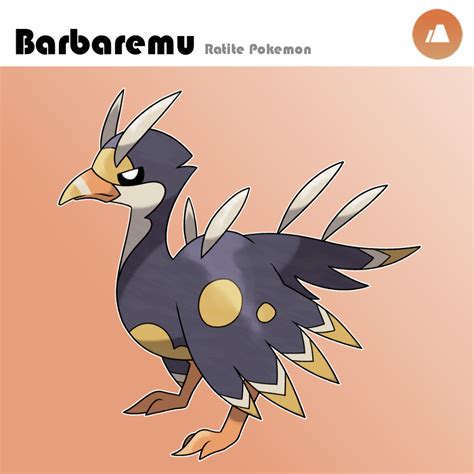 Fakemon: Barbaremu, the Emu Pokemon by oneHundredJams on DeviantArt